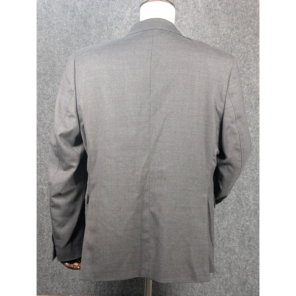 UNTUCKit Sport Coat Mens 44R Grey 100% Wool Viaggio‎ Natural Stretch Blazer FLAW